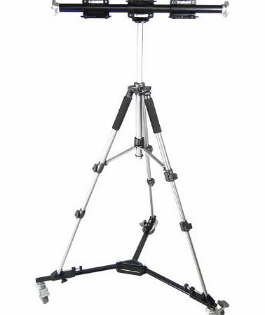 XXL Kit Professional Tripod WT6104 Heavy Duty/Ball Head WT002H/Tripod Dolly Foldable WT600/WT628 Arm and Bags for Camera and Video