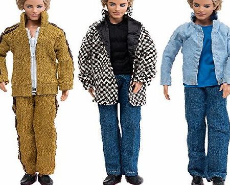 E-TING 3 SETS Handmade Casual Clothes and Trousers Winter Outfits For Ken Doll