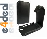 Black Vertical Flip Case Pouch Cover for LG Cookie KP500 by e4deal