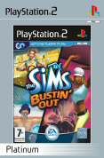 EA The Sims Bustin Out Platinum PS2