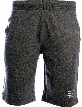 EA7 Emporio Armani Cotton Logo Shorts Grey