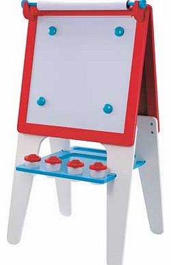 Wooden Easel - Red & Blue