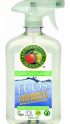 Earth Friendly Products Ecos Laundry Pre Wash Spray Bamboo and Lemongrass 500 ml (Pack of 3)