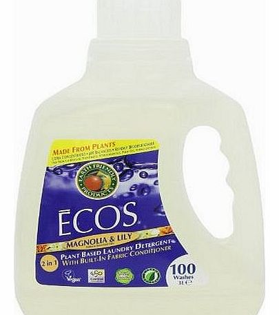 Earth Friendly Products Ecos Magnolia and Lily Laundry Detergent 100 Washes 3.0 Litres