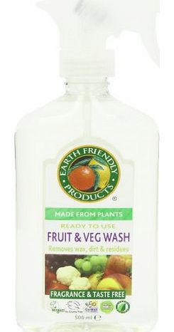 Earth Friendly Products Fruit and Vegetable Wash 500 ml (Pack of 6)
