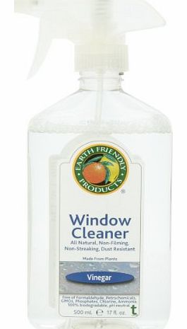 Earth Friendly Products Window Cleaner with Vinegar 500 ml (Pack of 6)