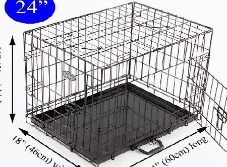 Easipet Puppy Cage for Dog, 60 x 46 x 51 cm, Black