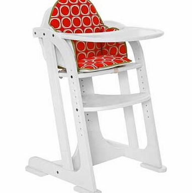 East Coast Multiheight Baby Highchair - White