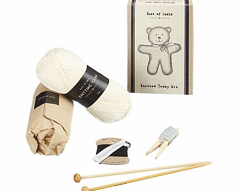 East of India Knitted Teddy Bear Kit
