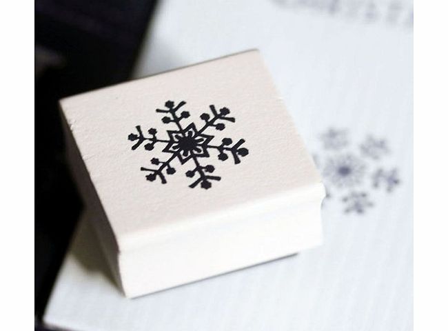 East of India Snowflake Rubber Stamp / DIY Christmas Tags