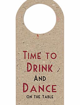 East of India Wine Bottle Gift Tags, Pack of 4