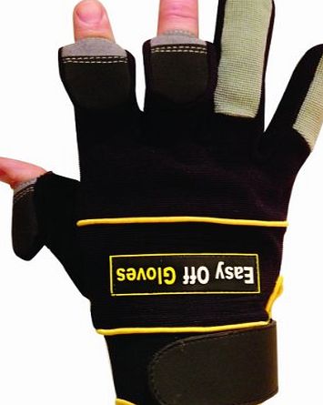 Specialist (Fold-Back Finger Tips) Magnet Gloves by Easy Off Gloves - As seen in The Daily Mirror, The Sun & as worn by Iwan Thomas MBE - Ideal for Riding, Shooting, Fishing, Gym, Weightlifting, G