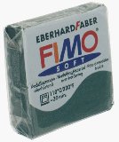 Eberhard Faber 56g Fimo Soft Block Clay - Glitter Green