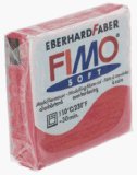 Eberhard Faber 56g Fimo Soft Block Clay - Glitter Red