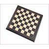 Ebony and Maple Moulded Edge Chessboard - 50cm