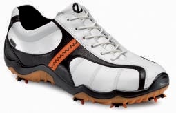 Ecco Golf Ecco Casual Cool GTX Golf Shoe White/Black/Orange