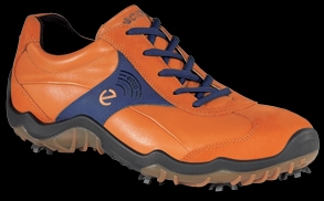 Ecco Casual Cool Hydromax Golf Shoe Orange/Royal