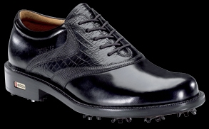 Ecco World Class Saddle GTX Golf Shoe Black