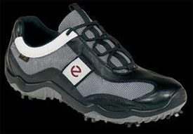Ecco New Casual Cool GTX Golf Shoe Black/Silver/White