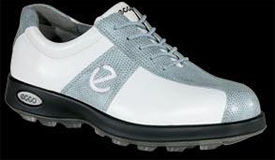 Ecco Spikeless E-Series Womens Golf Shoe Delphin/White