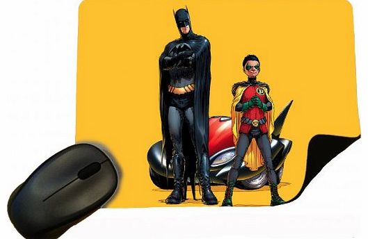 Eclipse Gift Ideas Comic 02 - Batman and Robin - Mouse Mat / Pad - By Eclipse Gift Ideas