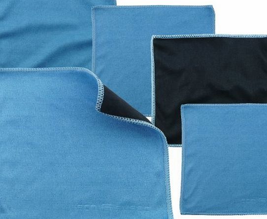 ECO-FUSED Microfiber Cleaning Cloths - 5 Pieces Pack of Double-sided Cleaning Cloths (6.6 inch x 6.2 inch) - Microfiber and Suede Cloth for Cleaning Cell Phones, LCD TV and Laptop Screens, Camera Lenses, Tablet