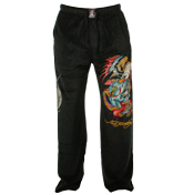 Black Velour Loungewear Pants (Battle)