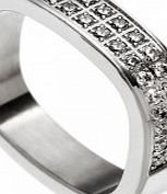 Edblad Ladies Jolie Cz Size S (XL) Steel Ring