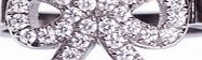 Ladies Size Q (L) Bow-tie Steel Ring with