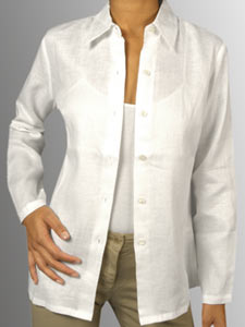 Eddie Bauer linen blouse