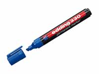 Edding 330 permanent chisel tip blue marker with