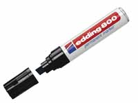 Edding 800 black ink large permanent chisel tip