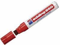 850 red ink jumbo permanent chisel tip