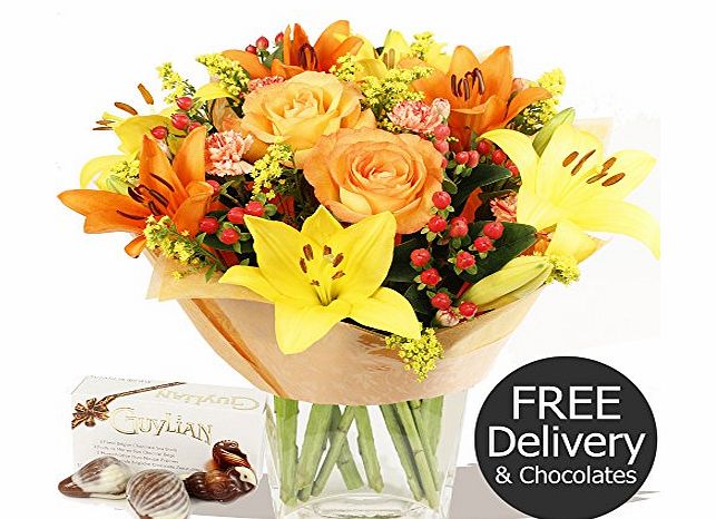 Eden4flowers.co.uk FREE DELIVERY Flowers amp; Bouquets - Autumn amp; Chocolates