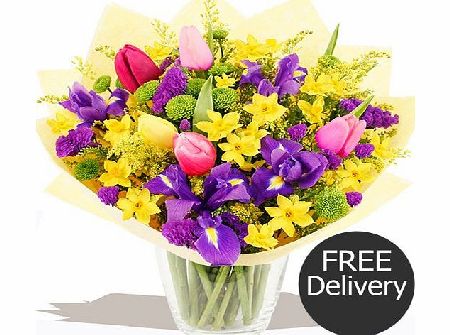 Eden4flowers.co.uk FREE DELIVERY Flowers amp; Bouquets - Fresh Spring Posy-tied