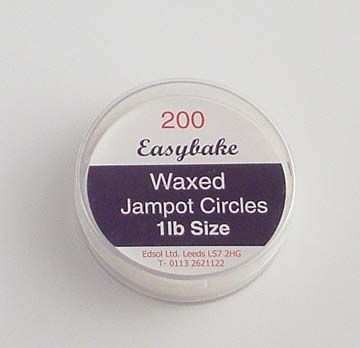 1lb jam pot size wax circles