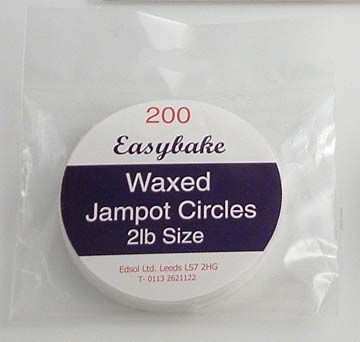 2lb jam pot size wax circles