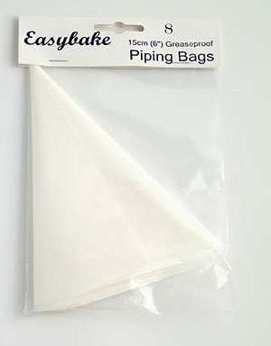 Easybake icing bags 12cm high.