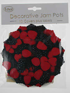 Edsol jam pot cover sets in berries design