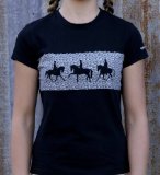 Edward Sinclair Dressage Diva tee, black, size 16 (please look at details for sizing)