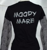 Edward Sinclair Moody Mare layered long sleeve tee black size L(14)