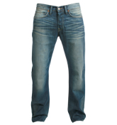 ED-47 Quartz Blue Regular Fit Jeans -