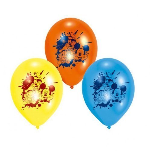 Mickey Mouse, Donald Duck & Pluto 9`` Latex Balloons x 6