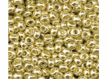 Efco  1022195 2.6 mm 17 g Indian Beads Metallic, Gold
