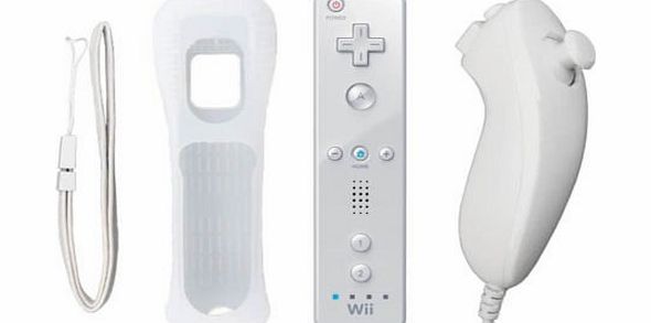Eformart white Remote and Nunchuck Controller   Silicone Case for Nintendo Wii Game