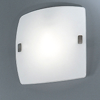 Aero Modern Curved Square Glass Ceiling Light