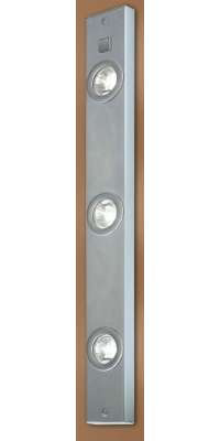 Eglo Lighting Extend Linear Under Cabinet Strip Light With Three Spot Lights In A Silver Finish