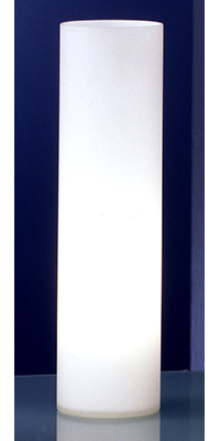 Geo Modern Cylindrical White Glass Table Lamp