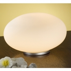 Naro White Glass Table Lamp