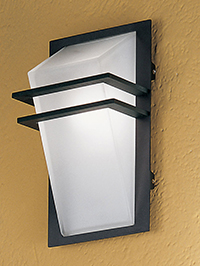Park Modern Anthracite Exterior Wall Light With A White Satin Glass Shade